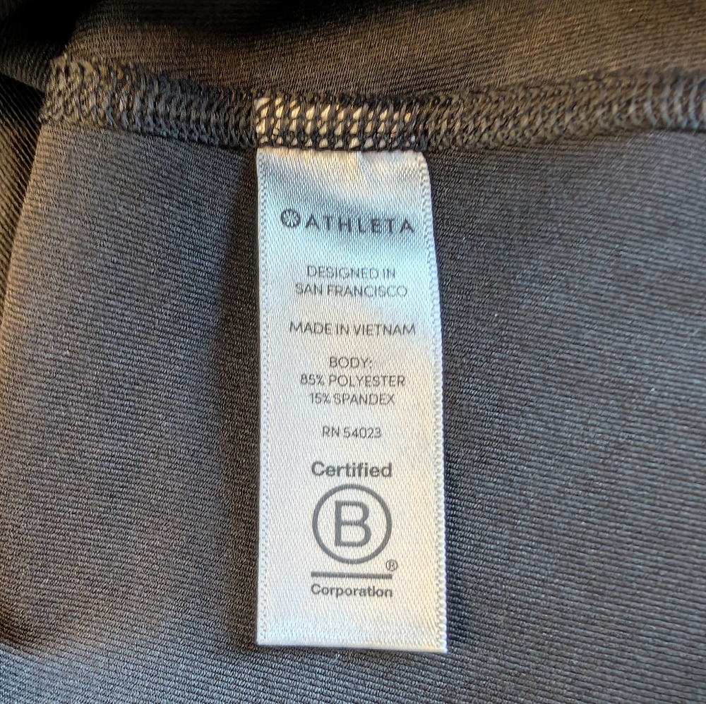 Athleta Shanti Misty Lace Print Tank Top Womens Size M Black Silver Athleisure - Picture 3 of 7